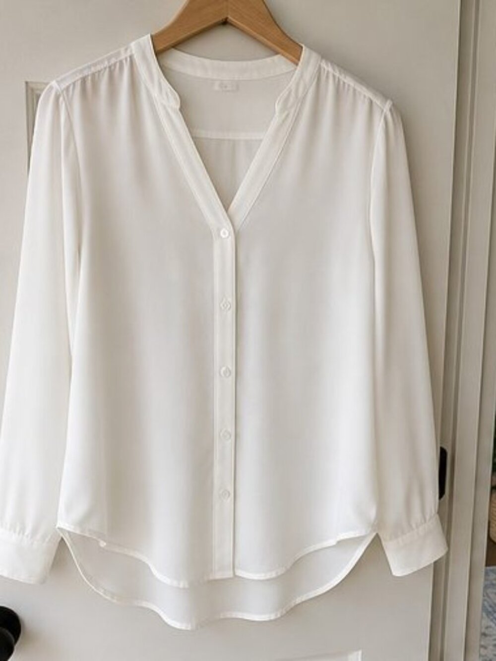 Ivory Ruffle Blouse